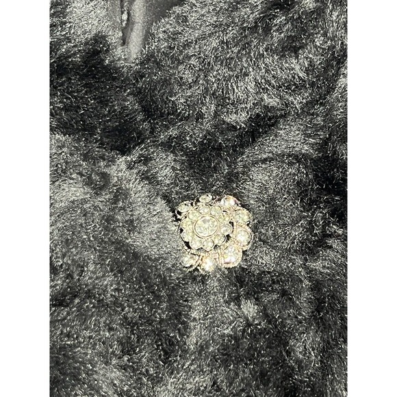 Iman Faux Fur Black Women Coat‎ Size XL - Picture 6 of 11